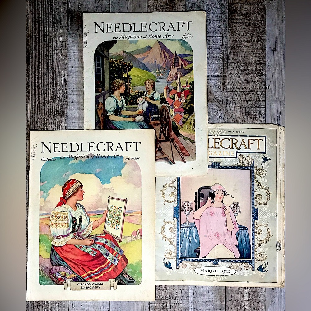 Vintage 1925 & 1930 magazines: Needlecraft - The Magazine of Home Arts